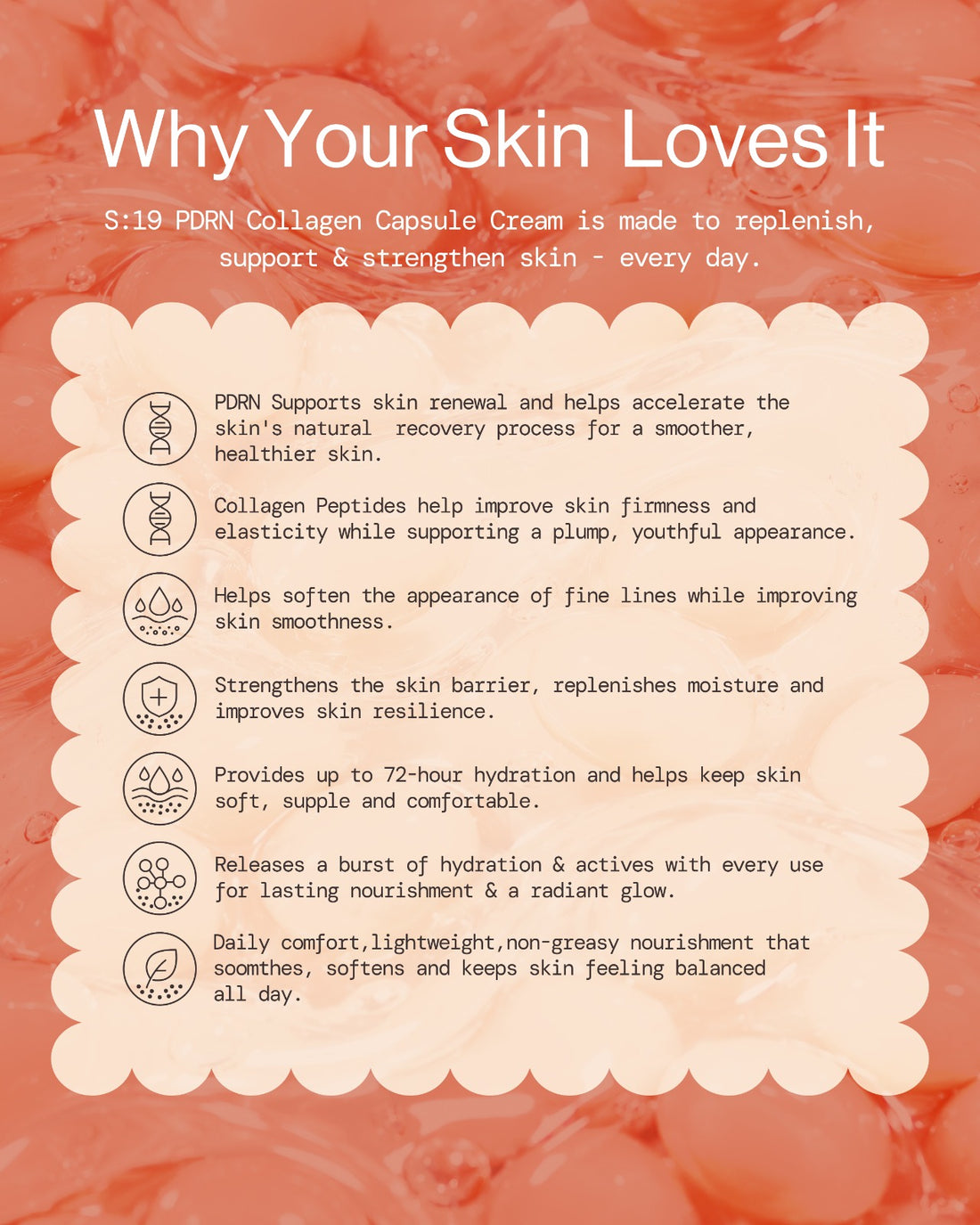Key benefits of S19 PDRN Collagen Capsule Cream for skin recovery