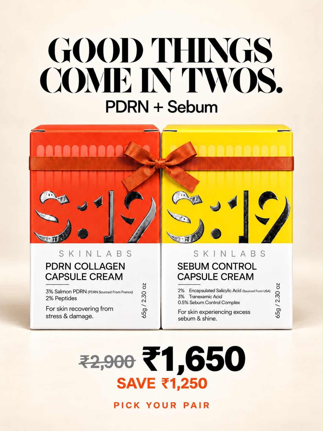 Capsule Cream Duo – Pick Your Pair