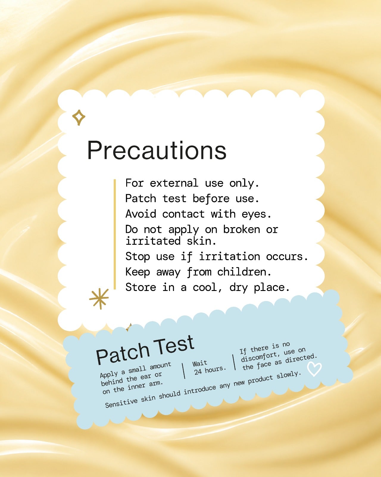 Sebum Control Capsule Cream precautions and patch test instructions