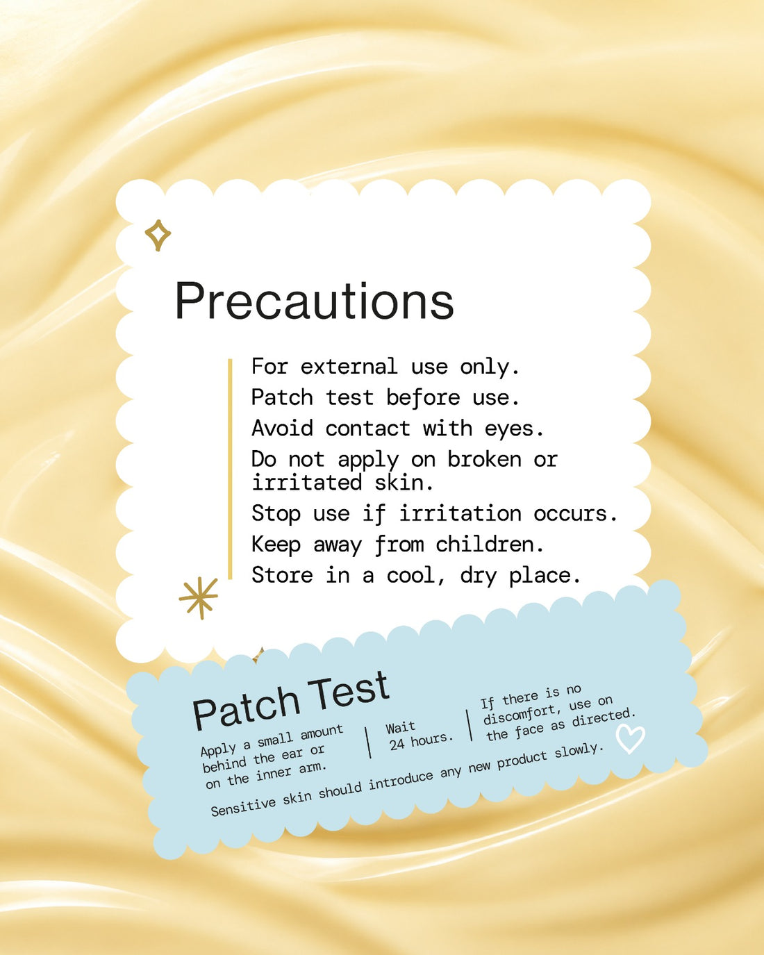 Sebum Control Capsule Cream precautions and patch test instructions