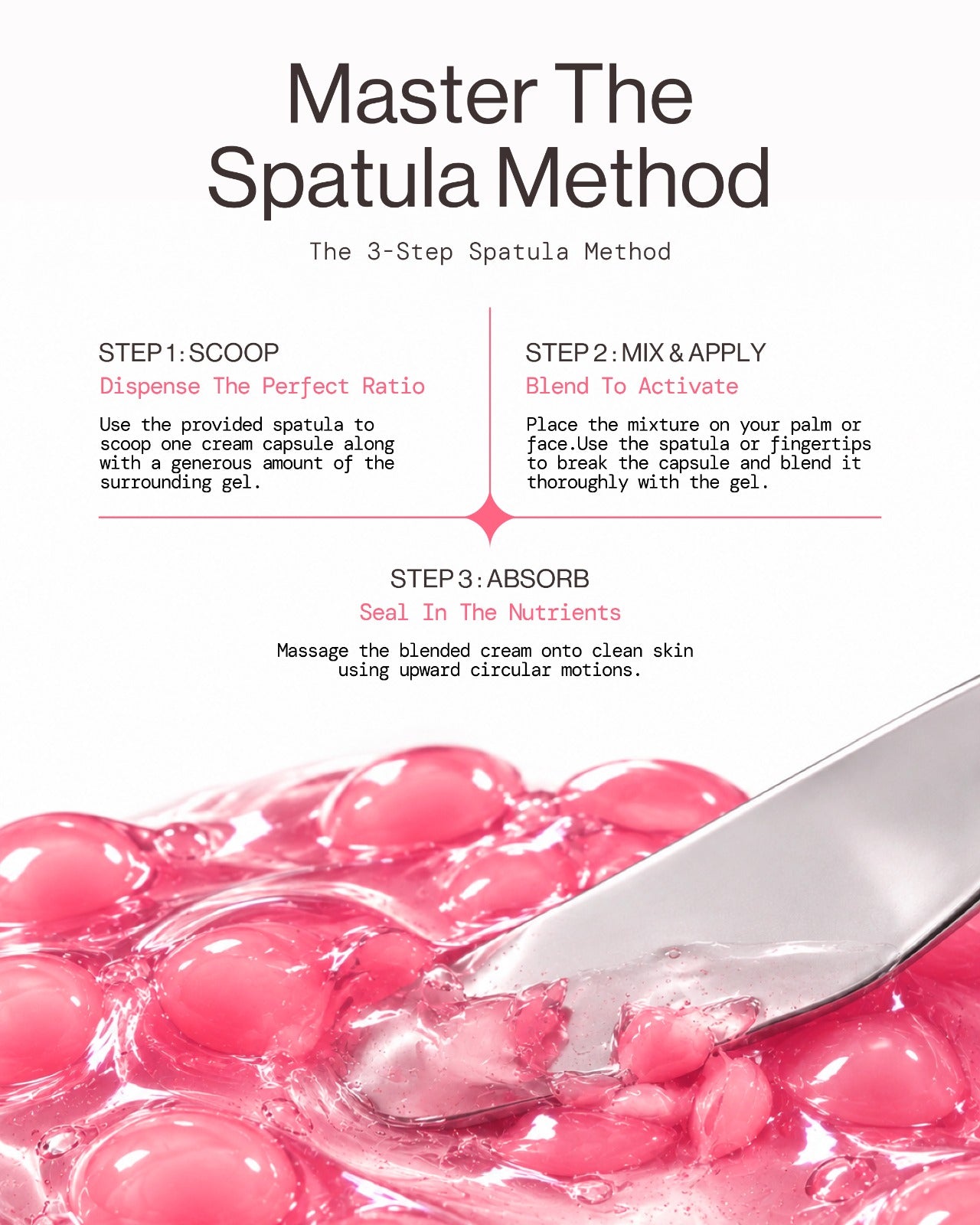 How to apply TXA + NIA Capsule Cream using the spatula method