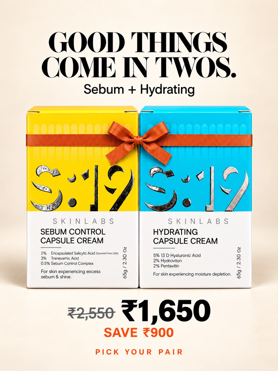 Capsule Cream Duo – Pick Your Pair